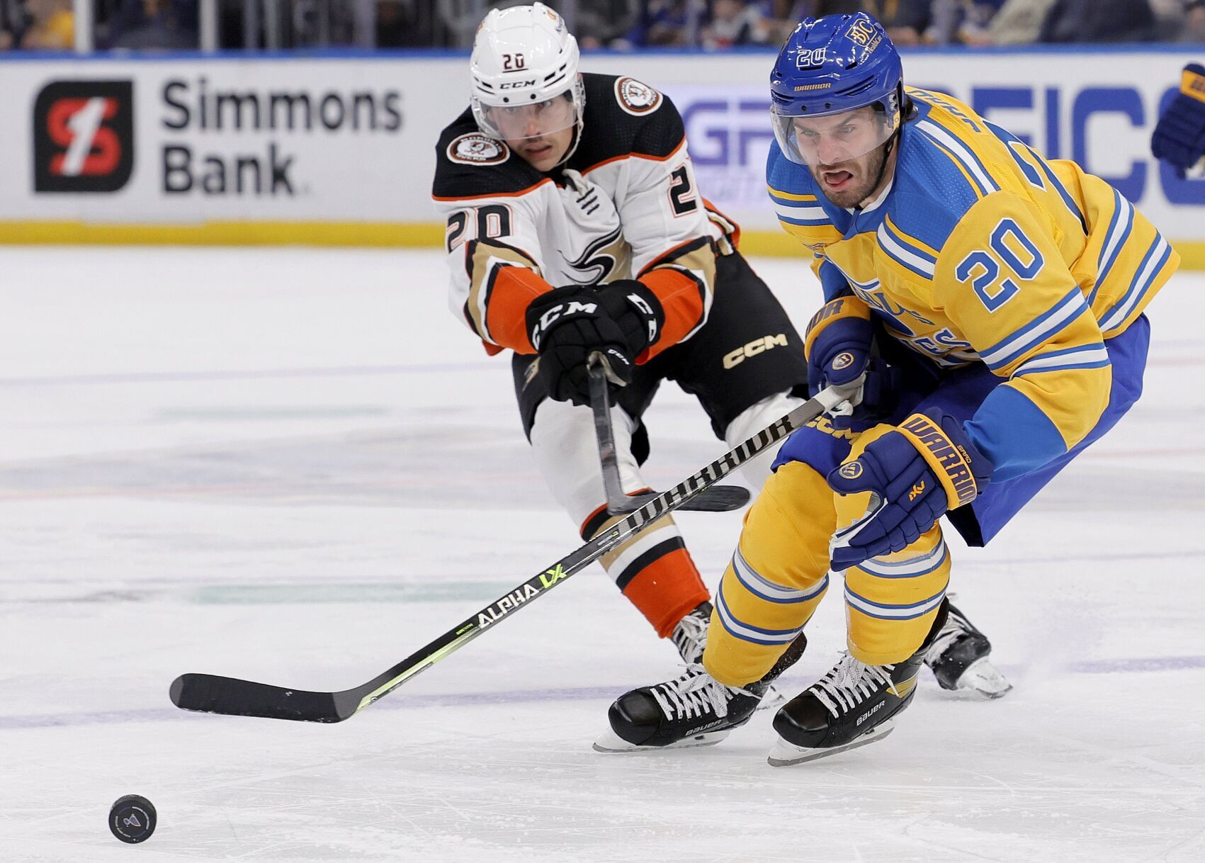 Blues host Ducks